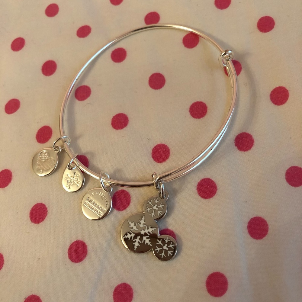 Alex and Ani Mickey Mouse Disney Silver Bracelet